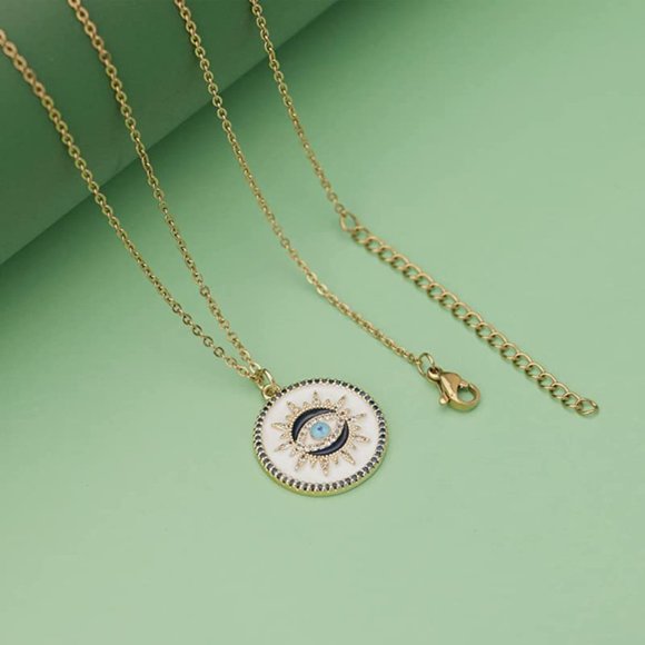 ✨Evil eye Gold necklace✨ - Picture 2 of 4